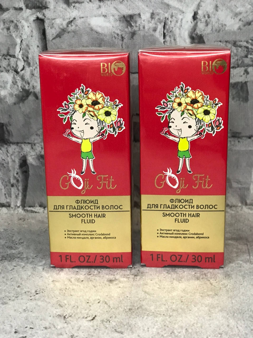 

Флюид для гладкости волос Goji Fit, Bio World, 30 мл.
