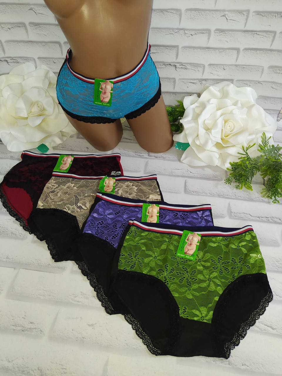 

Трусы женские 3XL 50-52 бамбук Gavinka i Qin норма C&R SК-6047, Разные цвета