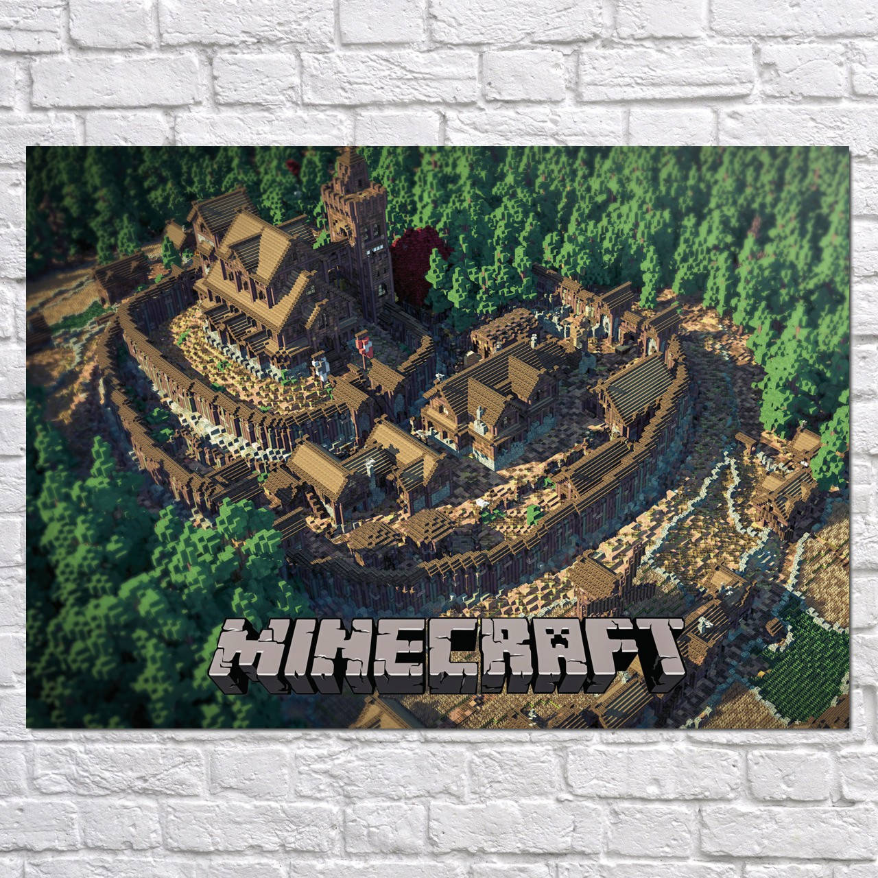 

Плакат "Майнкрафт, город с замком, Minecraft" (артикул 2364) 60, Глянцевая, 85