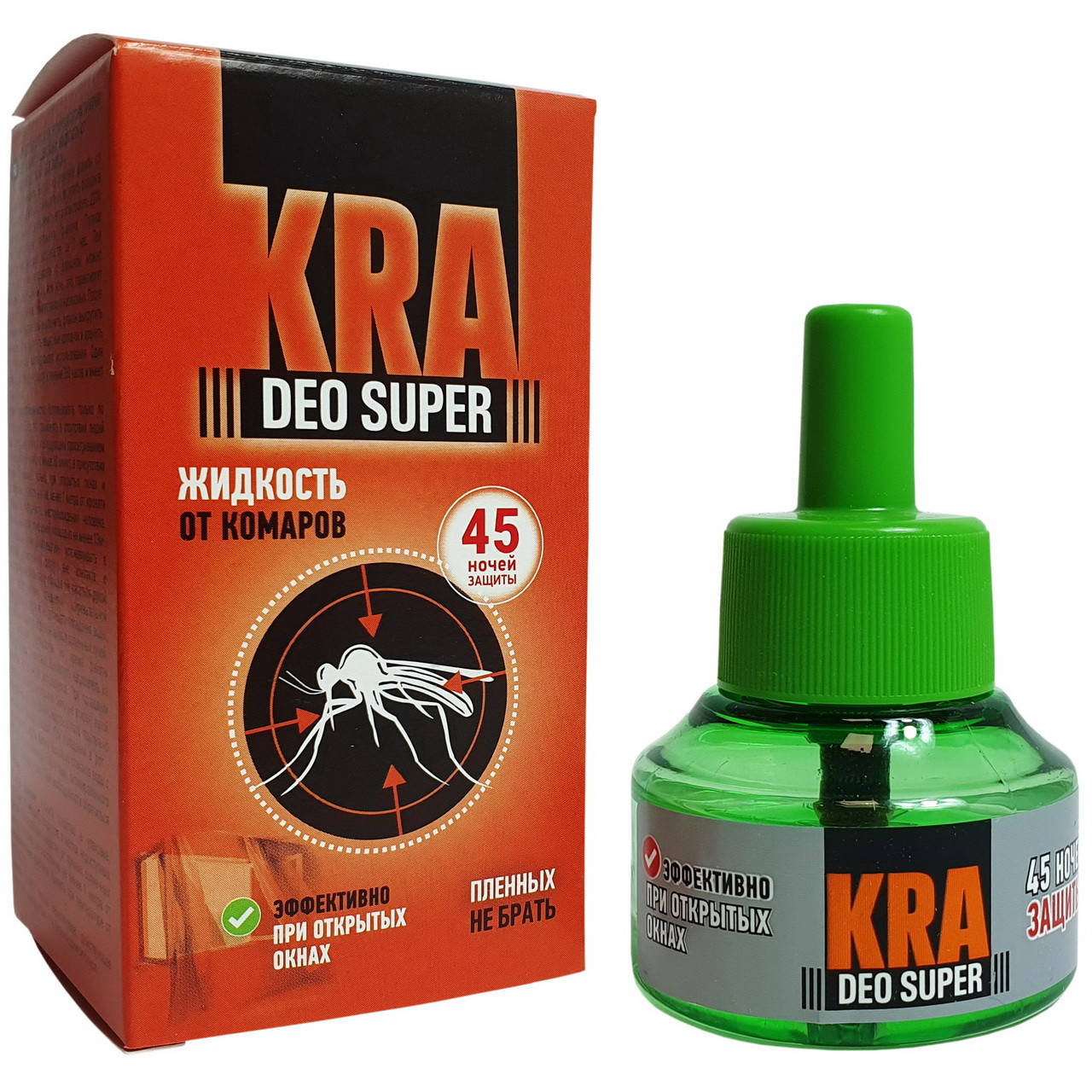 

Жидкость от комаров KRA Deo Super 45 ночей защиты 30мл (24)