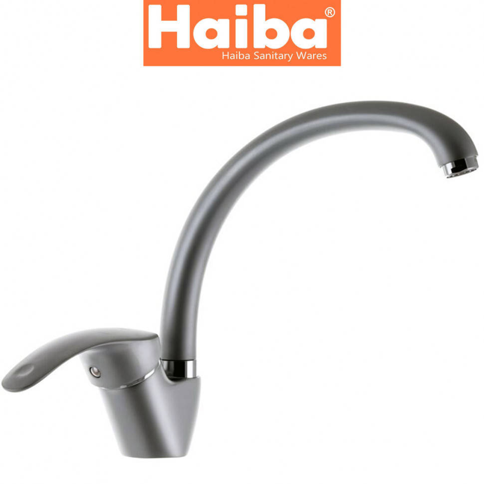 

Смеситель для кухни Ухо HAIBA MARS SATIN (Chr-011)