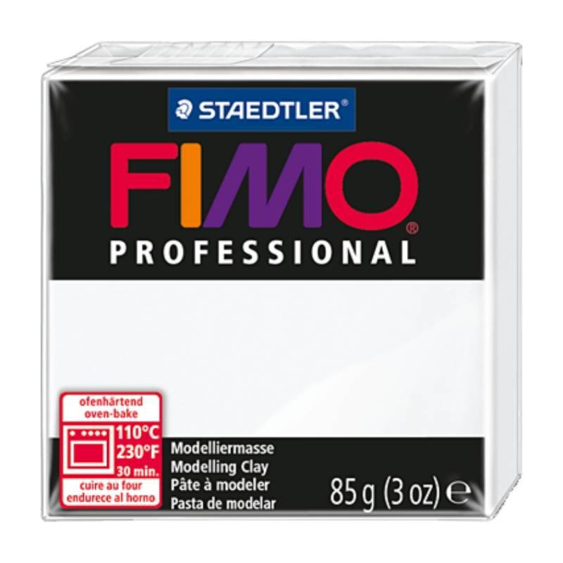 

Пластика Fimo Professional 85г белая (4007817800072), Белый