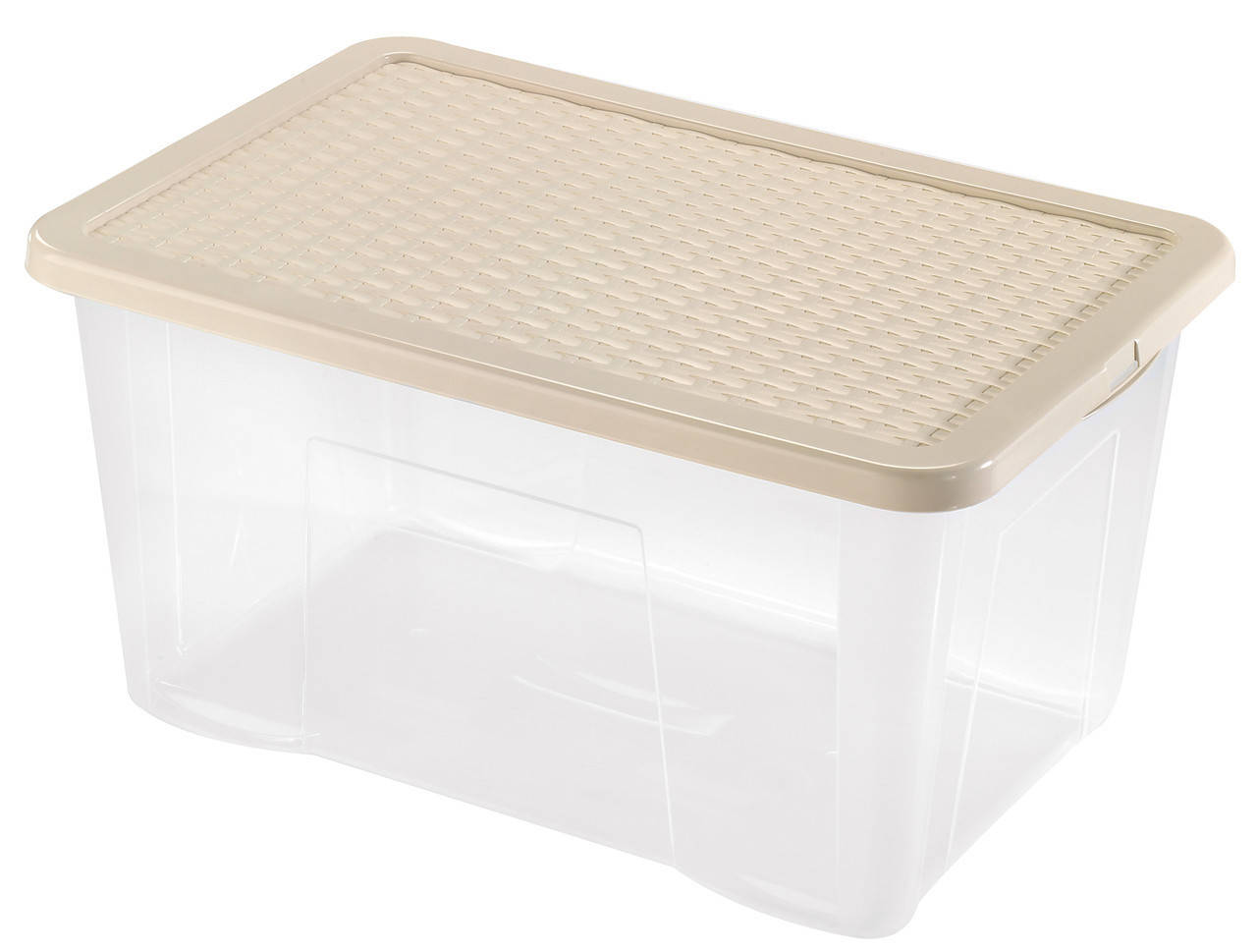 

Ящик пластиковый с крышкой 50л, Heidrun R-BOX 60*40*26см (HDR-4684), Бежевый