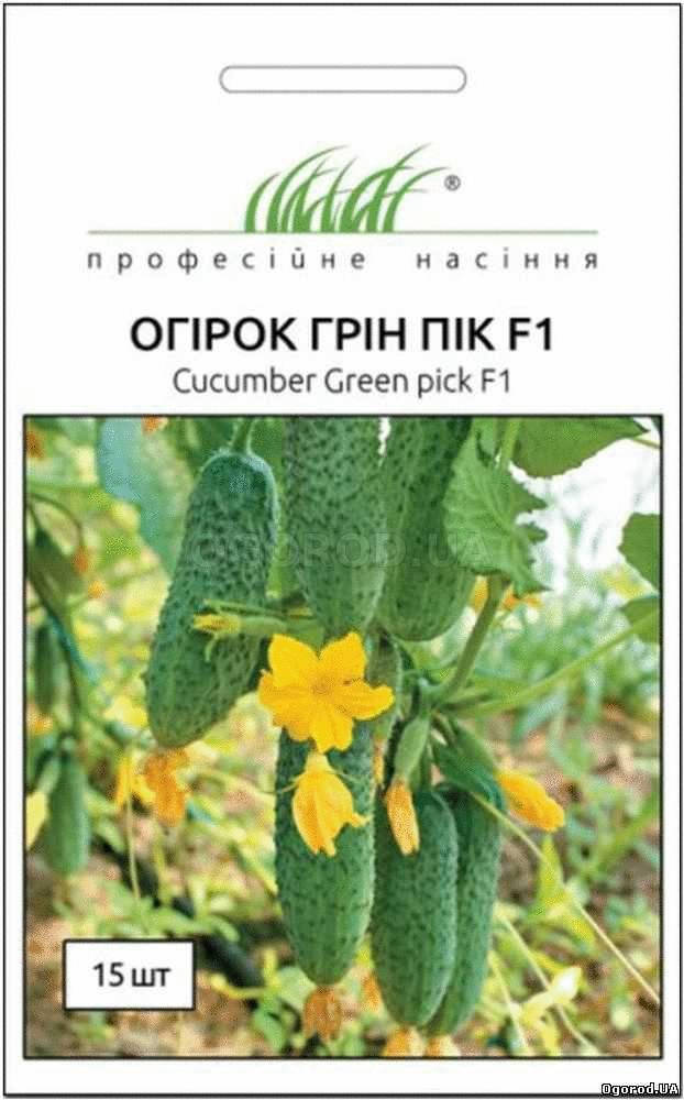 

Семена Огурец самоопыляющийся Грин Пик F1, 10 семян United Genetics