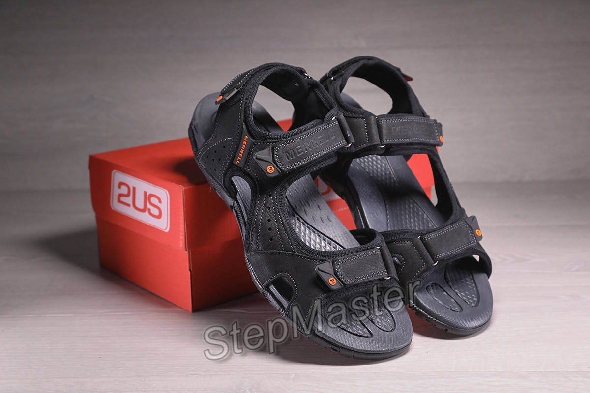 

Сандалии мужские кожаные Merrell Sandspur Leather Sport Black, Черный