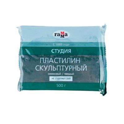 

Пластилин скульптурный Гамма 00451 твердый 0,5 кг оливковый