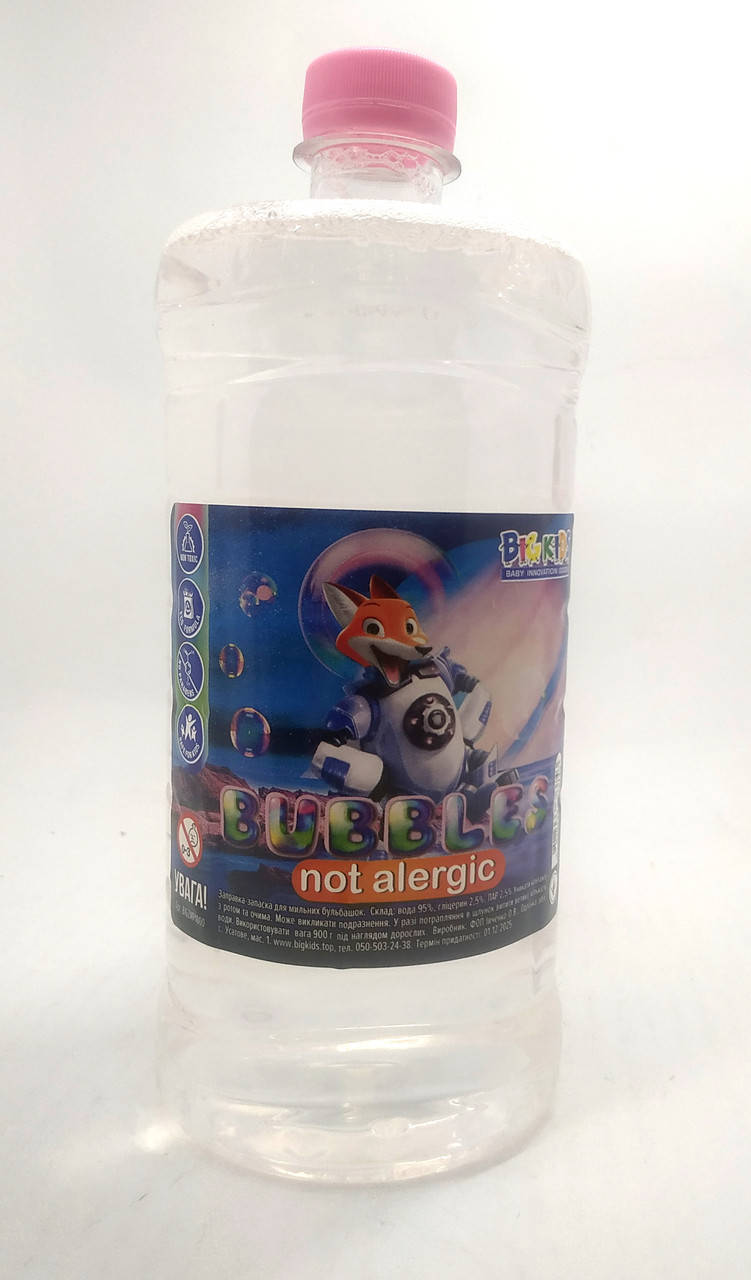 

Запаска к мыльным пузырям Bubbles not alergic, 1000 мл, 923743