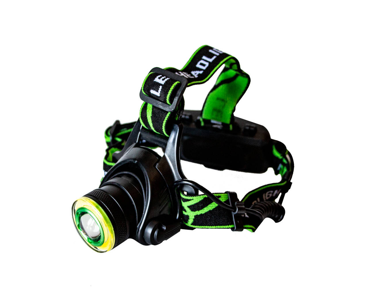 

Самый яркий и мощный универсальный налобный LED фонарь на голову для рыбалки Head Lamp WD 419 аккумуляторный, Черный