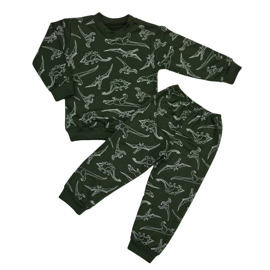

Костюм детский "Динозаврики", хаки (с начесом) 30р/104-110см