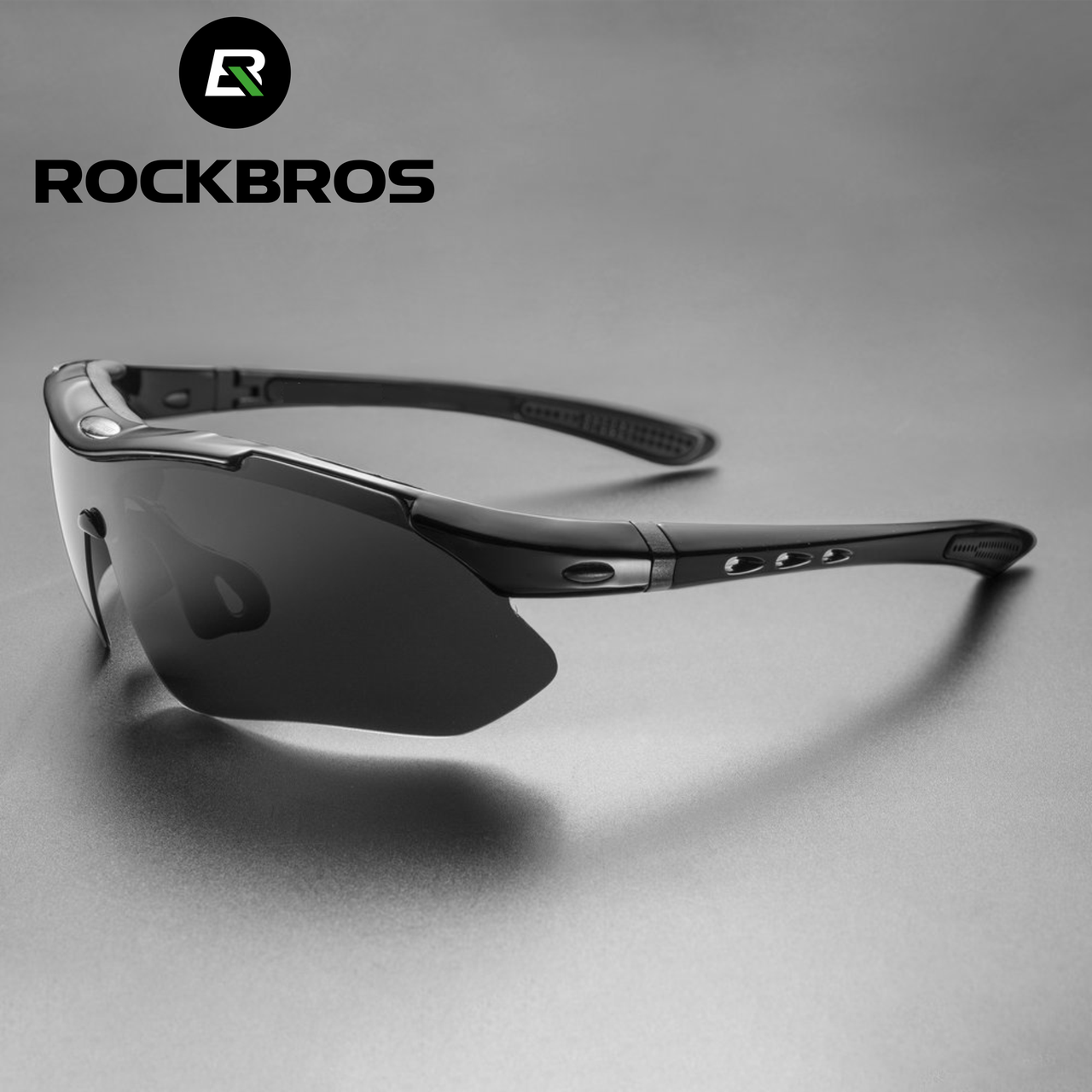

Тактические очки со сменными линзами, армейские очки для стрельбы Rockbros черные