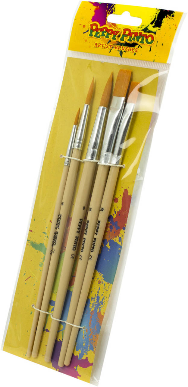 

Набір пензлів 5шт "Пегашка" на блістері №AB5(1)(12)(240)