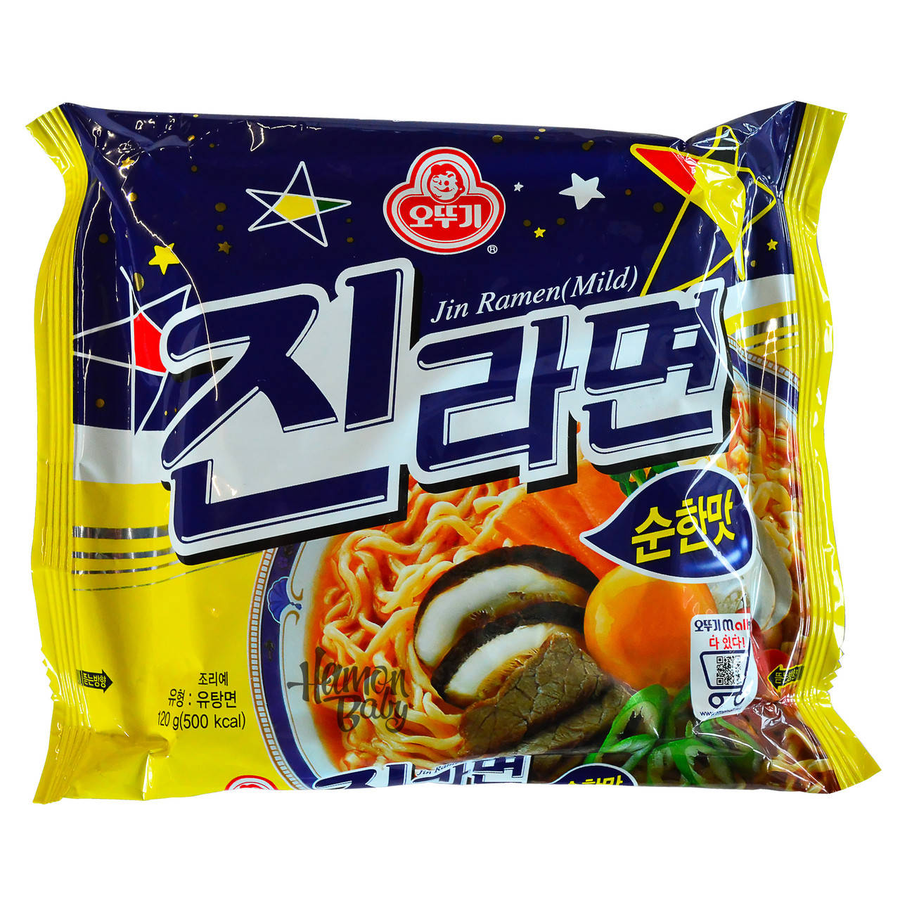 

Суп Рамен (Jin Ramen), средне-острый, 120 г, ТМ Ottogi, Южная Корея