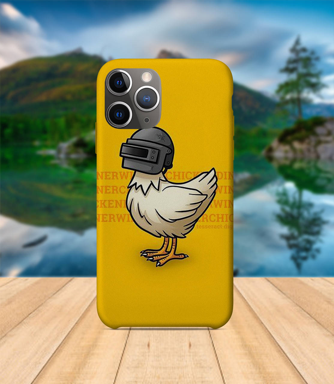 

Чехол iPhone 11 PUBG Цыпленок с принтом