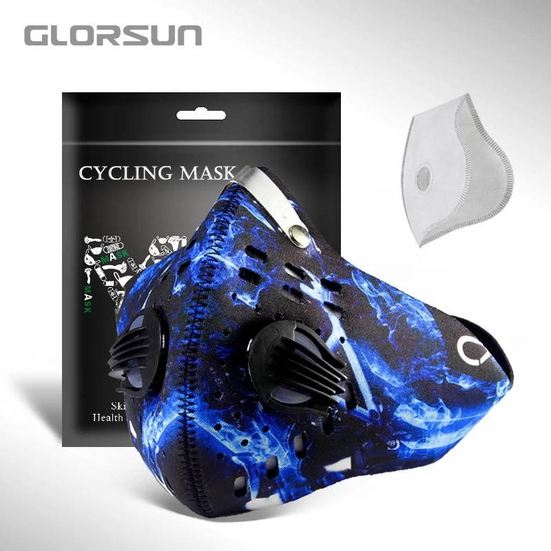 

Спортивная маска-респиратор Glorsun с угольным фильтром Анти-смог PM2.5 005E004