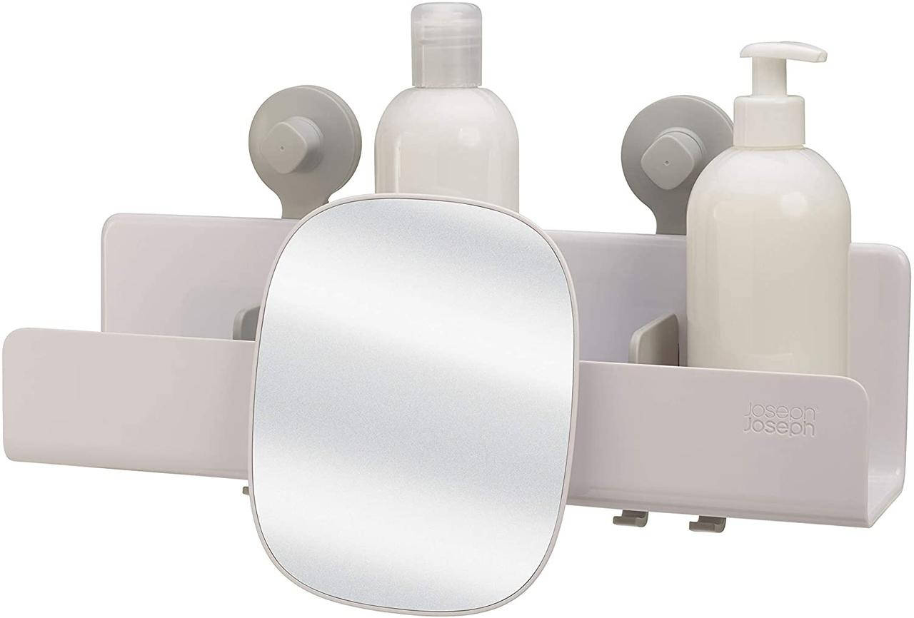 

Полочка для душевых кабин с регулируемым зеркалом Joseph Joseph EASYSTORE, белый (70548)