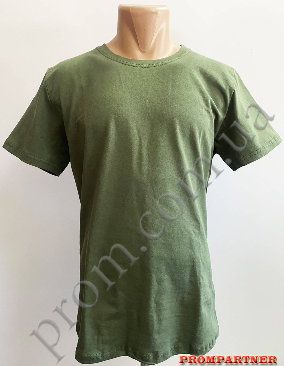 

Футболка олива 100% х/б, пл.150 г/м2, Оливковый