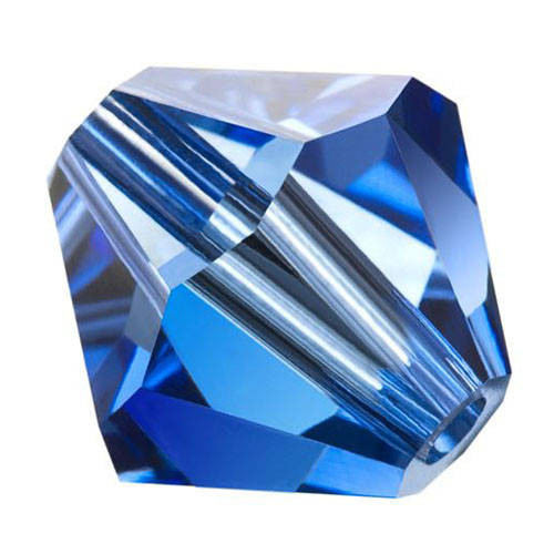 

Хрустальные биконусы Preciosa (Чехия) 5 мм Sapphire, Синий
