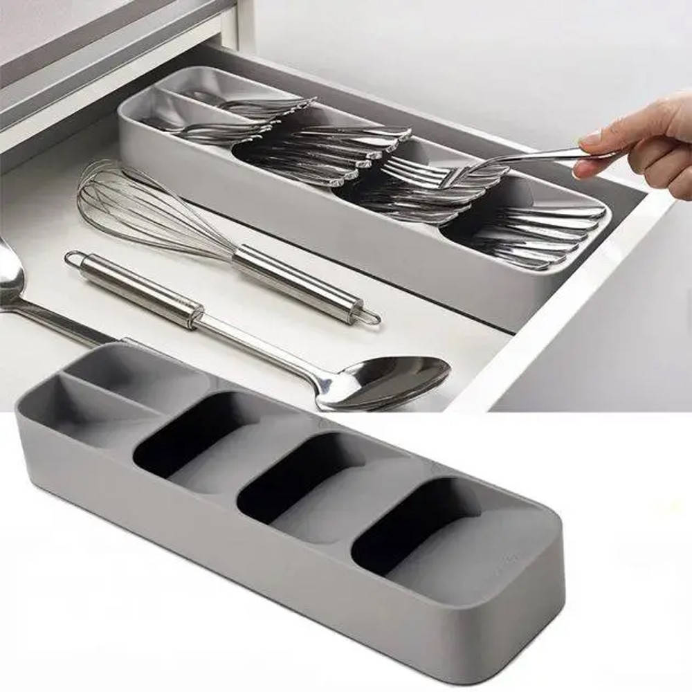 

Органайзер для столовых приборов Compact cutlery organizer / Кухонный лоток для ложек и вилок