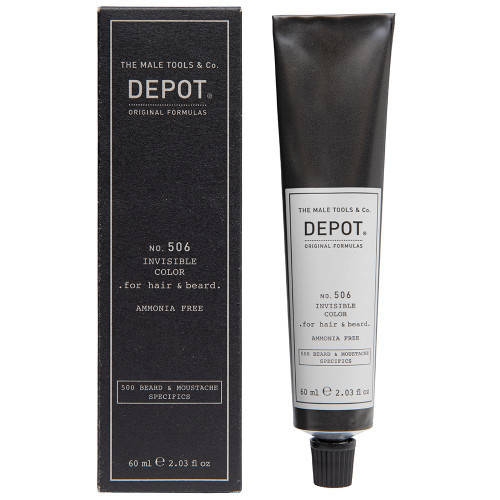 

Крем краска для бороды и волос DEPOT 506 Invisible Color Natural Steel 60мл