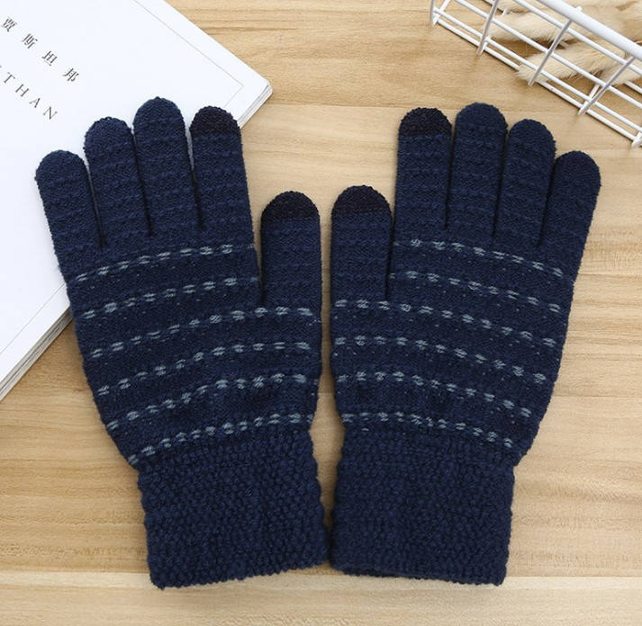 

Перчатки для сенсорных экранов Furrow blue, Синий