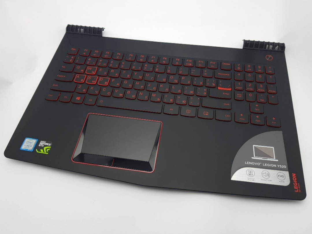 

С дефектом. Верхний корпус Lenovo Legion Y520-15 ikbn, R720-15 с разборки (нерабочая клавиатура)