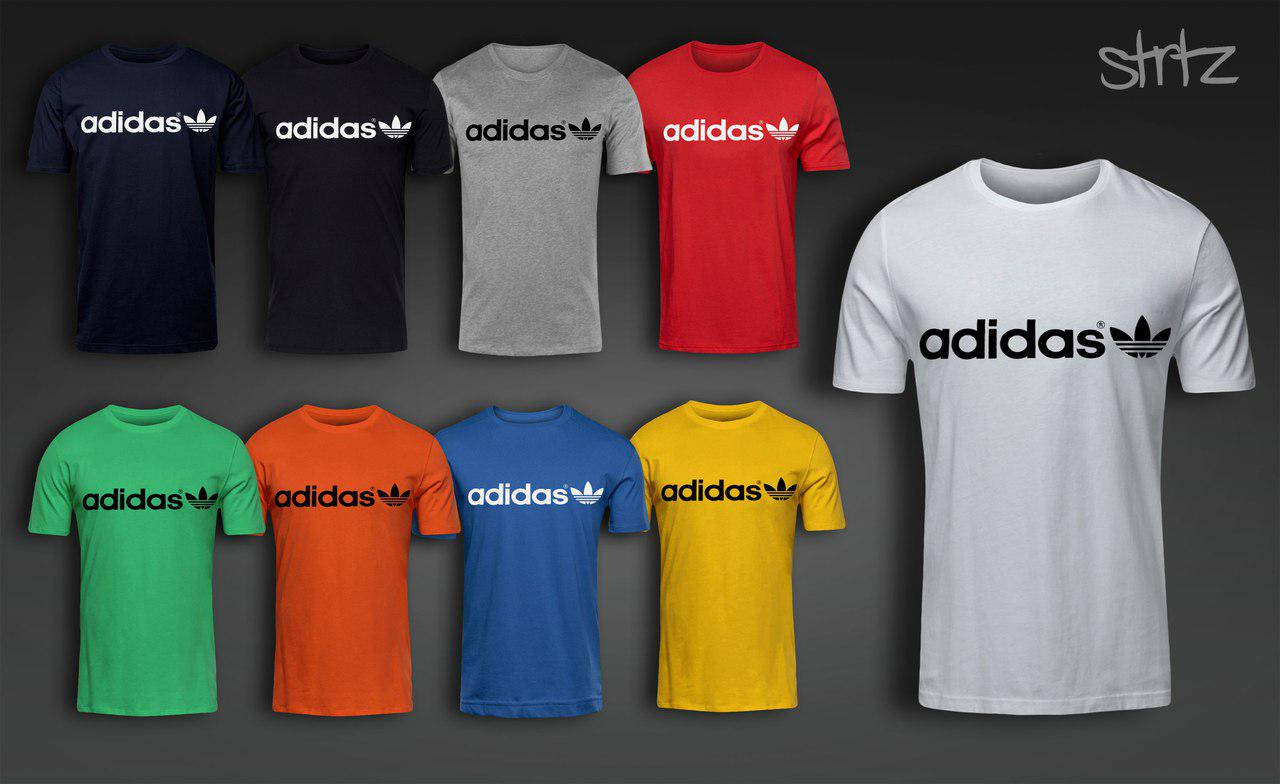 

Мужская футболка повседневная спортивная адидас оригинал Adidas Originals, Синий