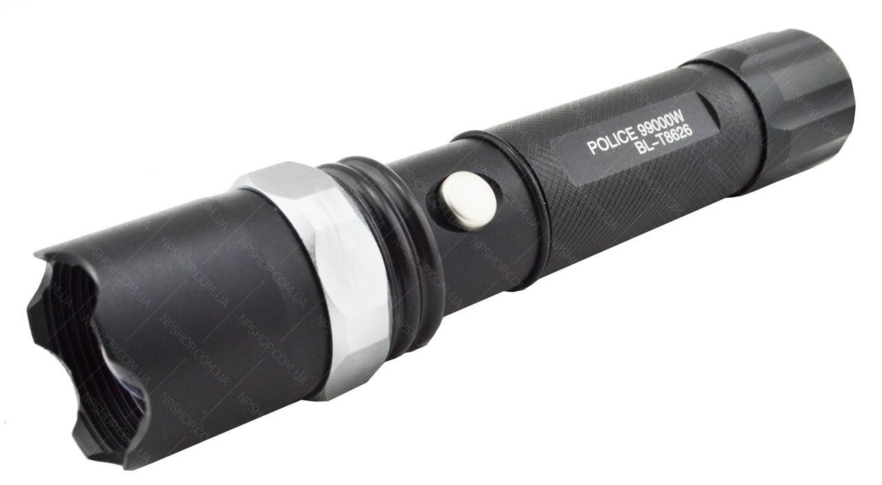 

Тактический ручной фонарик Police BL-T8626 с зуммом, Черный