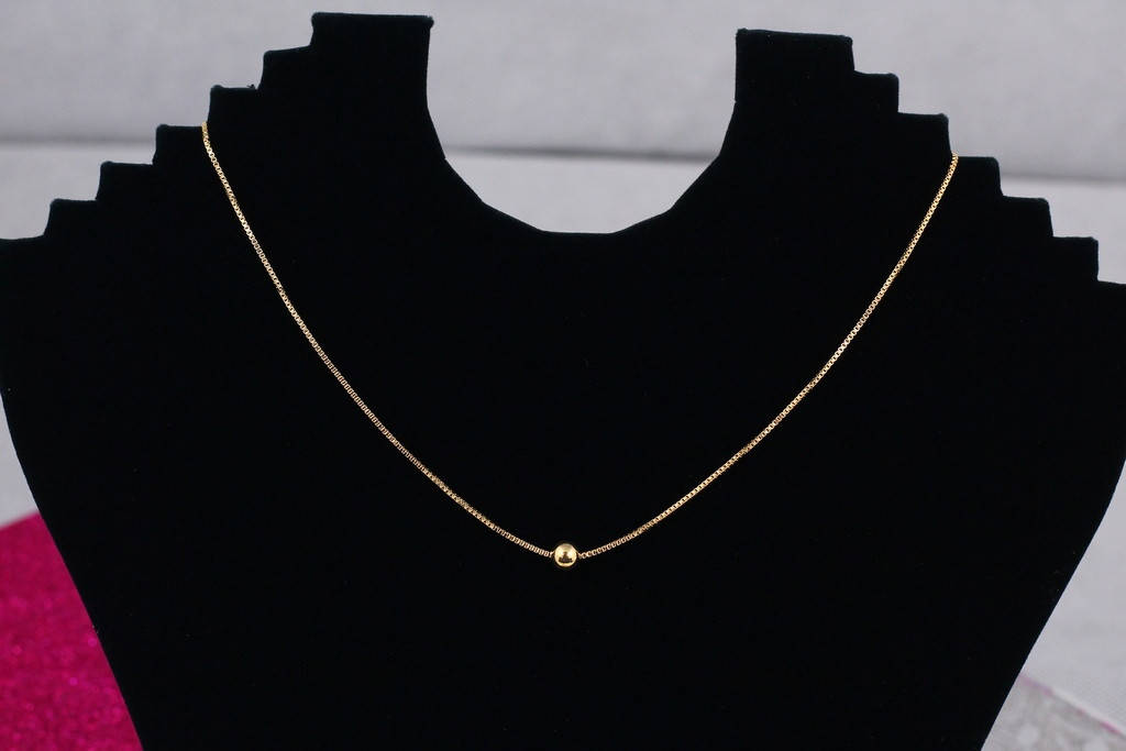

Набор Xuping Jewelry цепь с шариком 6 мм 45 см с добором 5 см золотистый