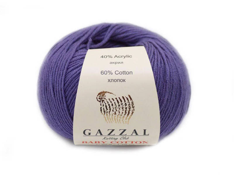 

Gazzal Baby Cotton, фиолет №3440, Фиолетовый