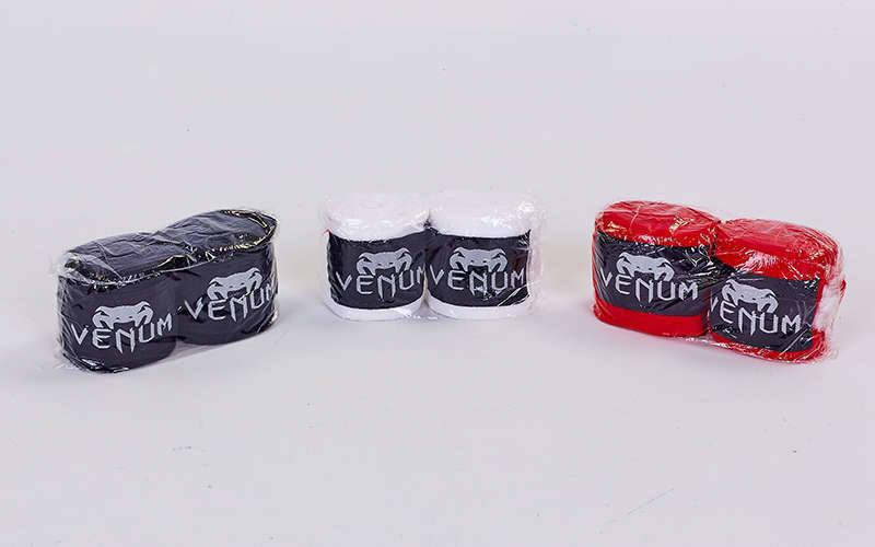 

Бинты боксерские 4 м Venum черные пара