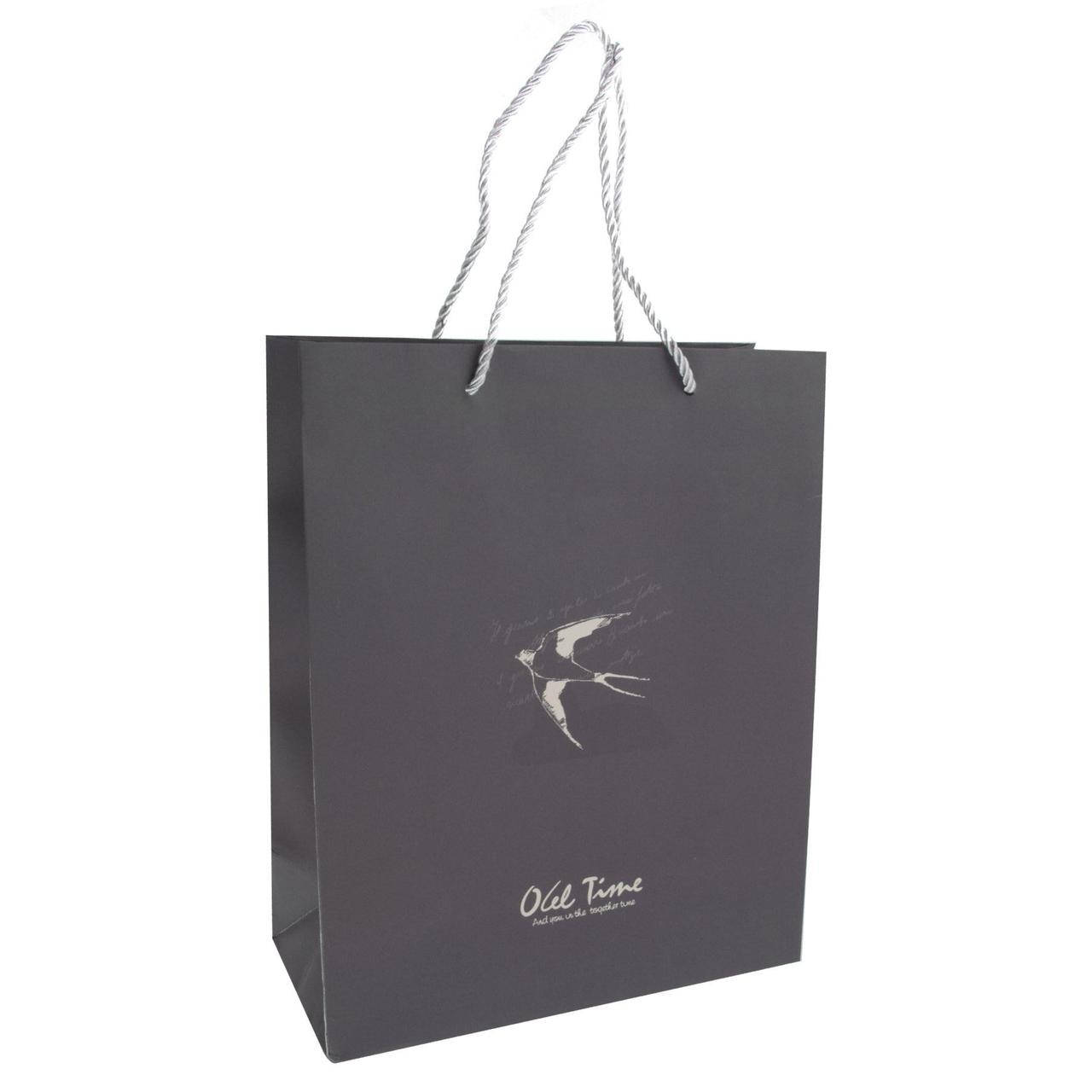 

Пакет подарочный J6119 26 * 32 * 12см темно-серый