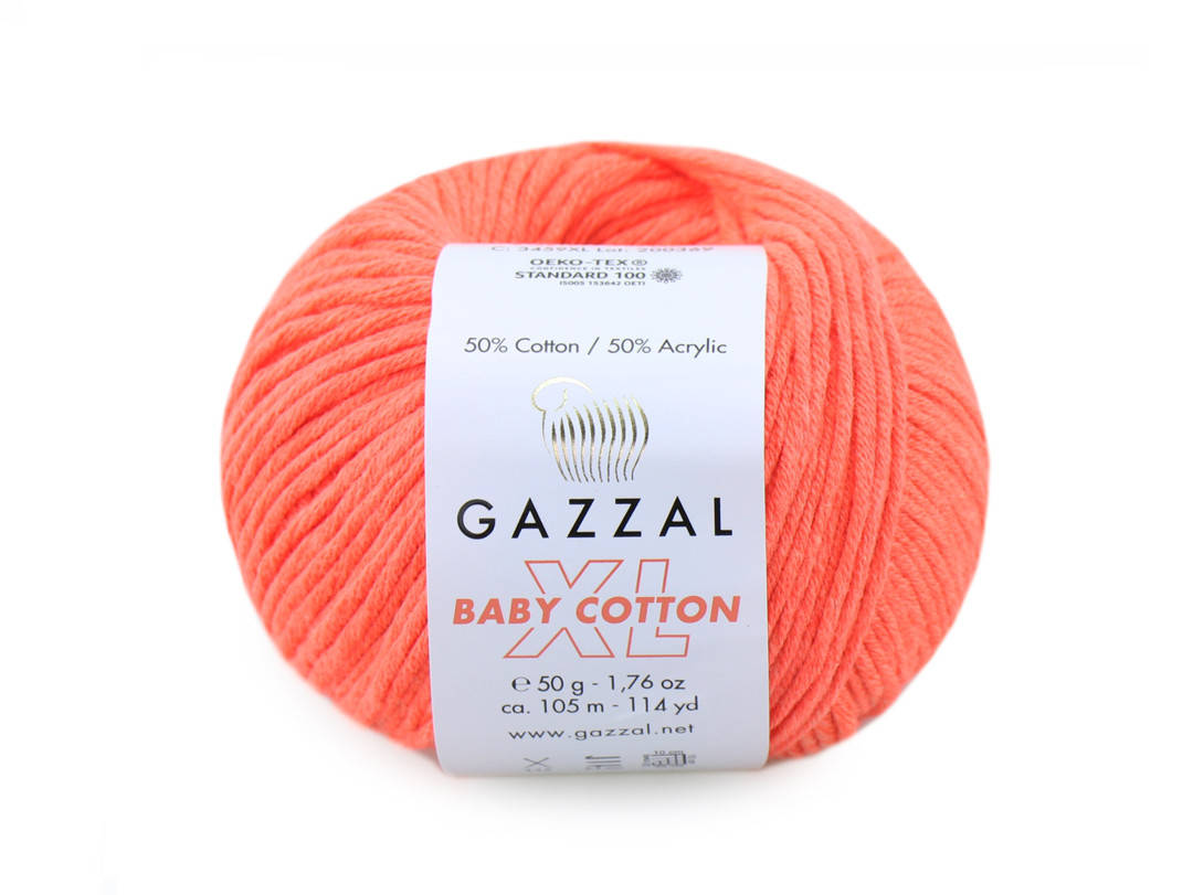 

Gazzal XL Baby Cotton, Апельсин №3459, Оранжевый