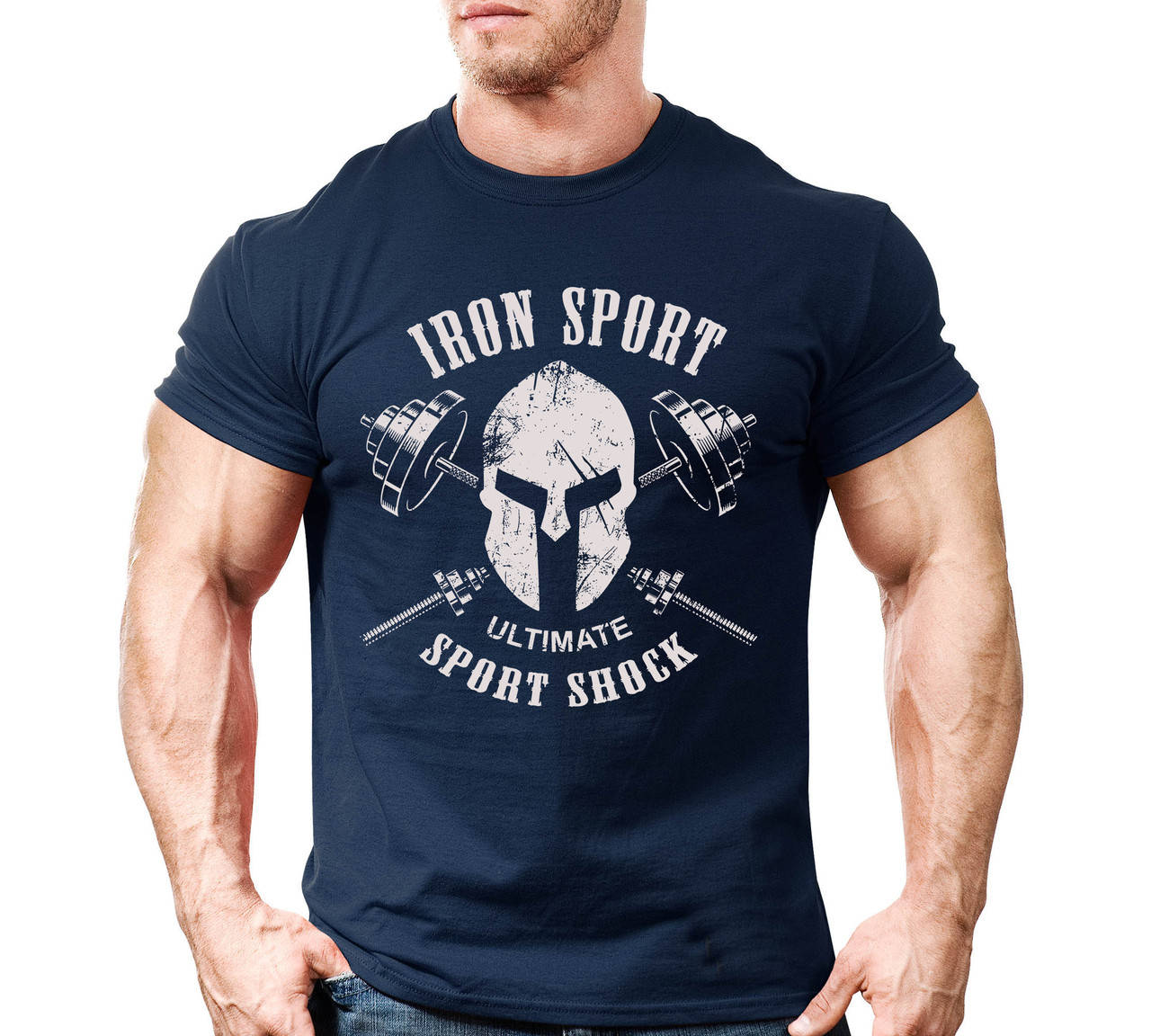 

Футболка для бодибилдинга IRON SPORT (разные цвета) S, Синий