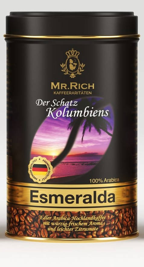 

Кофе молотый Mr. Rich Esmeralda 100% арабика 250 грамм в жестяной банке