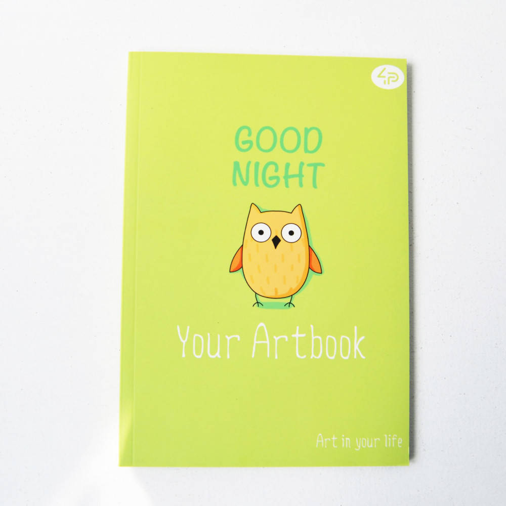 

Блокнот А5 с цветными листами Profi Artbook owl 96 страниц 902347