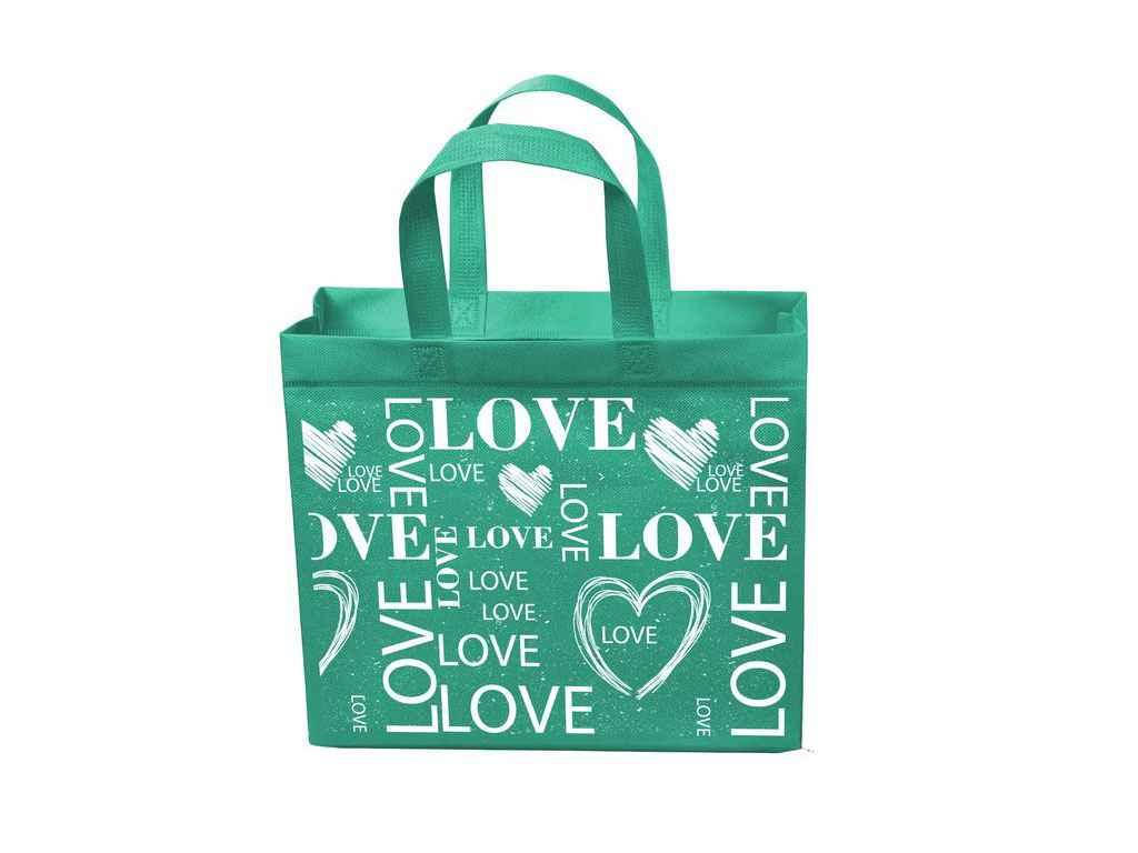 

Еко сумка BOX (01) mini LOVE з замком 320х270х100 ТМ ECOBAG