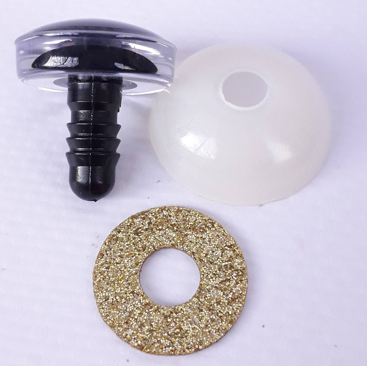 

Глазки для игрушек 18мм, глитерные, с заглушкой. Желтые.