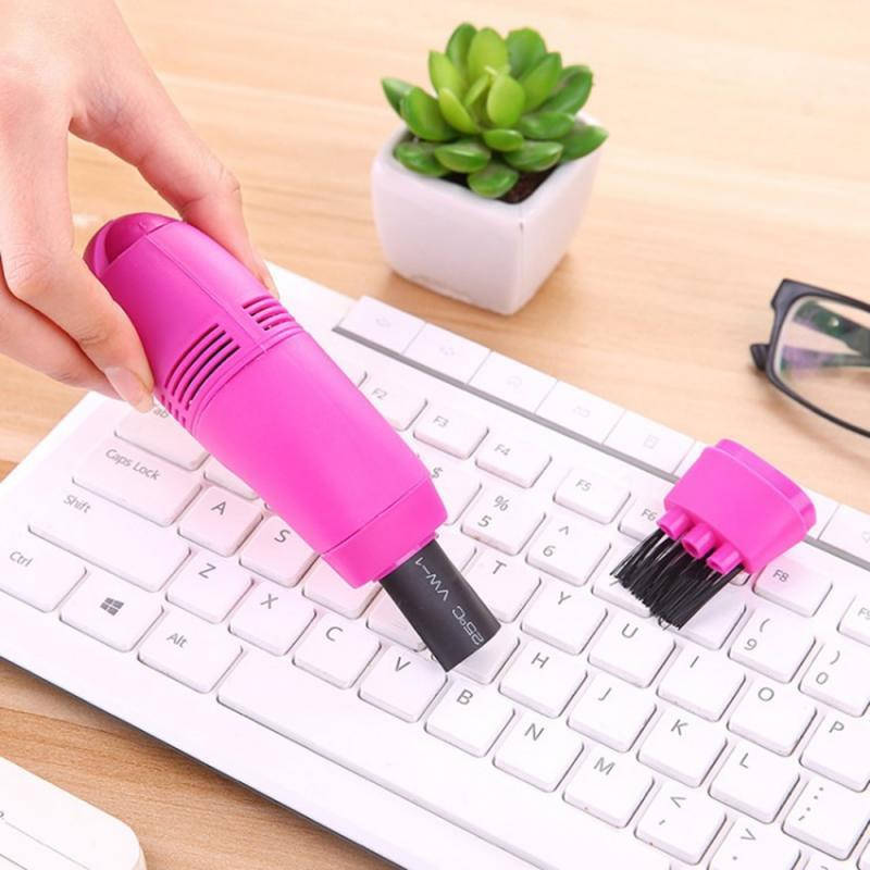 

Мини USB пылесос для чистки клавиатуры Розовый