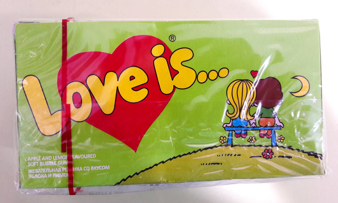 

Жевательная резинка Love is... яблоко и лимон 100 штук