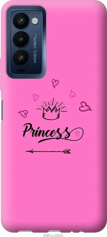 

Чехол на Tecno Camon 18 CH6n Princess "4361u-2524-4966", Розовый