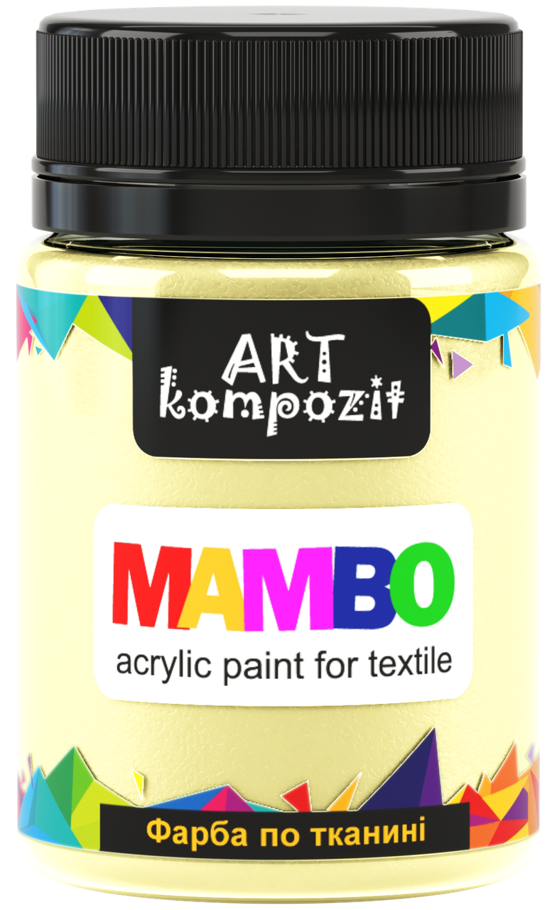 

Фарба по світлій та темній тканині ТІЛЕСНИЙ, 50мл, MAMBO "ART Kompozit"