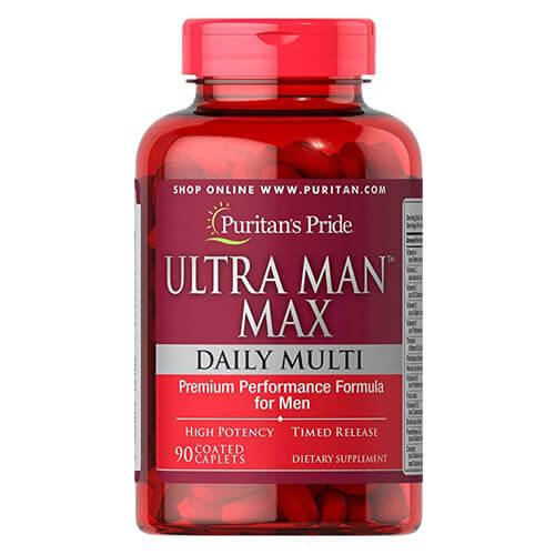 

Мультивитамины для мужчин, Puritan's Pride Ultra Man Max 90 таб