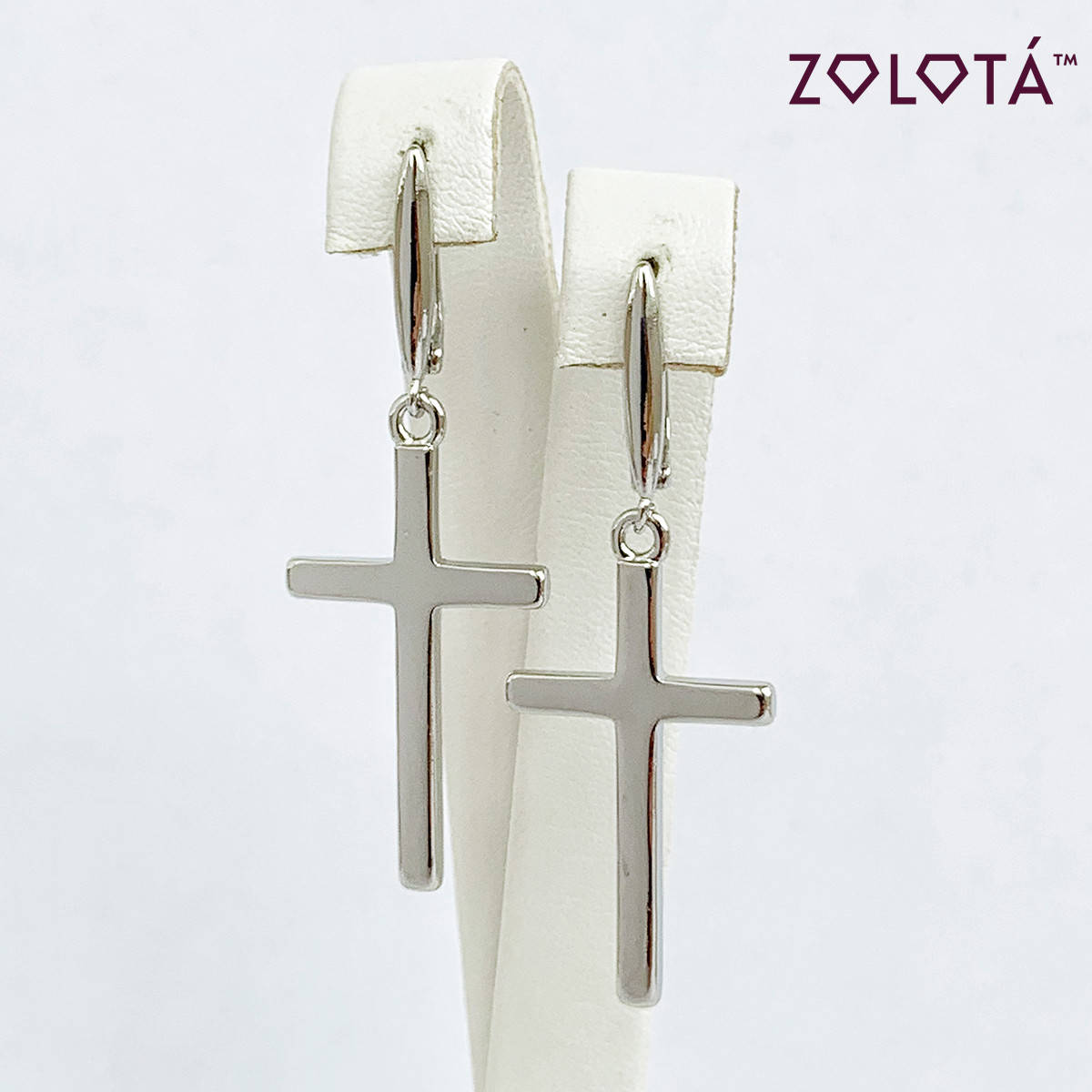 

Серьги Zolota, размер 50х18 мм, вес 4 г, родий, ЗЛ01546 (1)