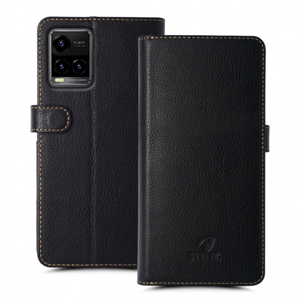 

Чехол книжка Stenk Wallet для Vivo Y33s Чёрный, Черный