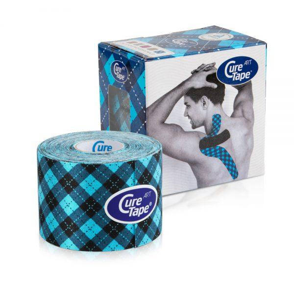 

Кинезио тейп CureTape ART 5см х 5м знак качества TÜV тартан