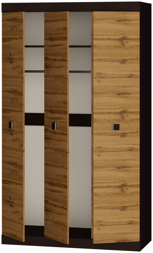 

Шкаф 3-х дверный Соната-1200 венге темный + аппалачи