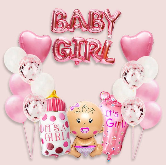 

Набор фольгированных шаров НА ВЫПИСКУ для девочки 08