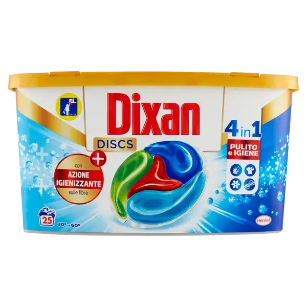 

Капсулы для стирки DIXAN Discs Pulito & Igiene 25 шт
