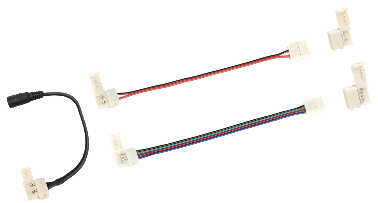 

Комплект коннекторов 9шт для 8мм mono и rgb led ленты блистер-eco, иек [lscon-8-set9]