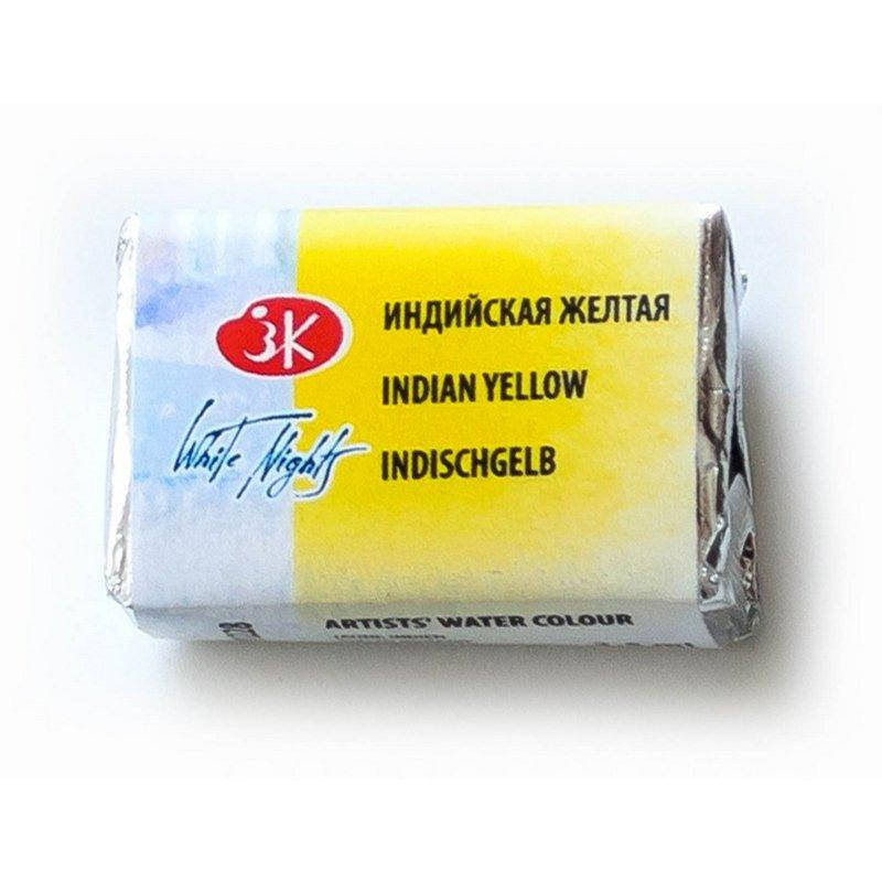 

Краска акварельная Белые ночи, Индийская желтая, 2,5 мл, кювета, Невская палитра ЗХК (352544), Желтый